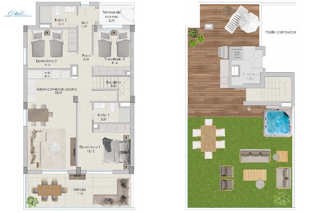 пентхаус in Santa Pola на продажу, жилая площадь 251 м², состояние Совершенно Новый, 3 спальни, 2 ванная, pool, ref.: HA-SPN-702-A04-10