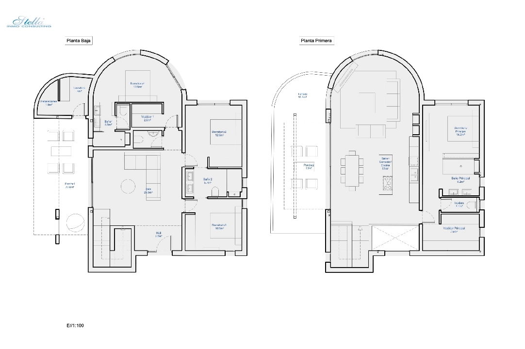 вилла in Benitachell(Moraira Alcasar) на продажу, жилая площадь 260 м², aircondition, поверхности суши 1280 м², 4 спальни, 3 ванная, pool, ref.: CA-H-1675-AMB-23