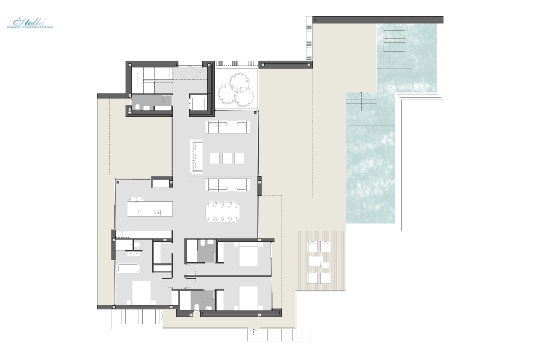 вилла in Moraira(Benimeit) на продажу, жилая площадь 350 м², aircondition, поверхности суши 1601 м², 4 спальни, 4 ванная, pool, ref.: CA-H-1681-AMB-10