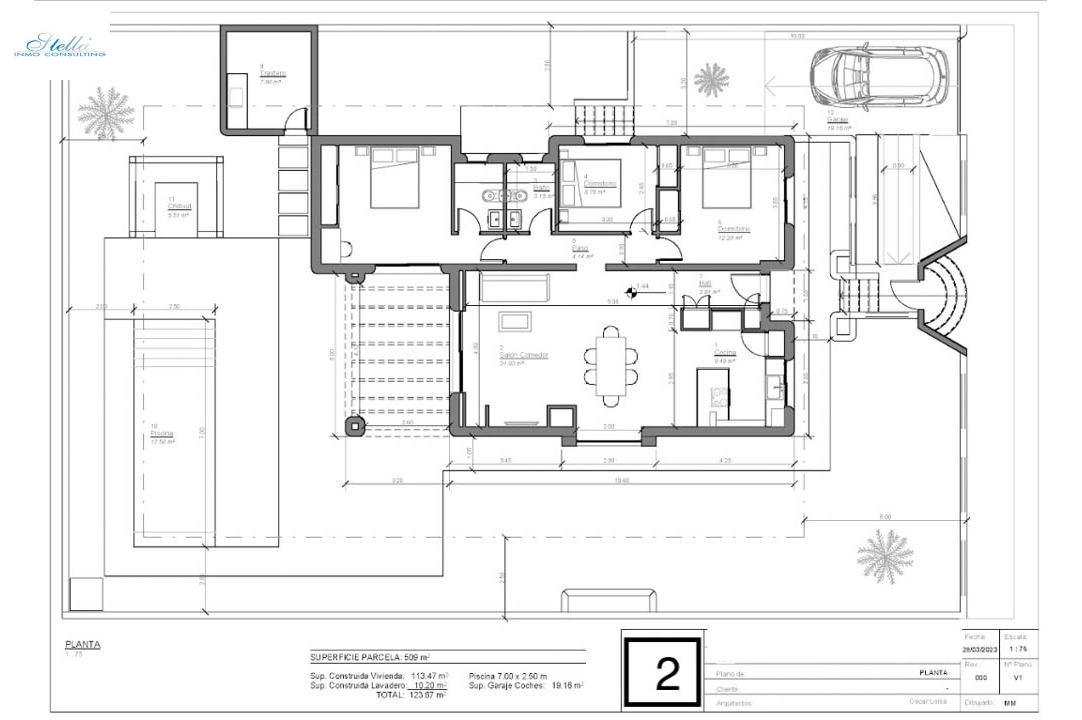 вилла in Polop на продажу, жилая площадь 107 м², aircondition, поверхности суши 509 м², 2 спальни, 1 ванная, pool, ref.: BP-7008POL-2