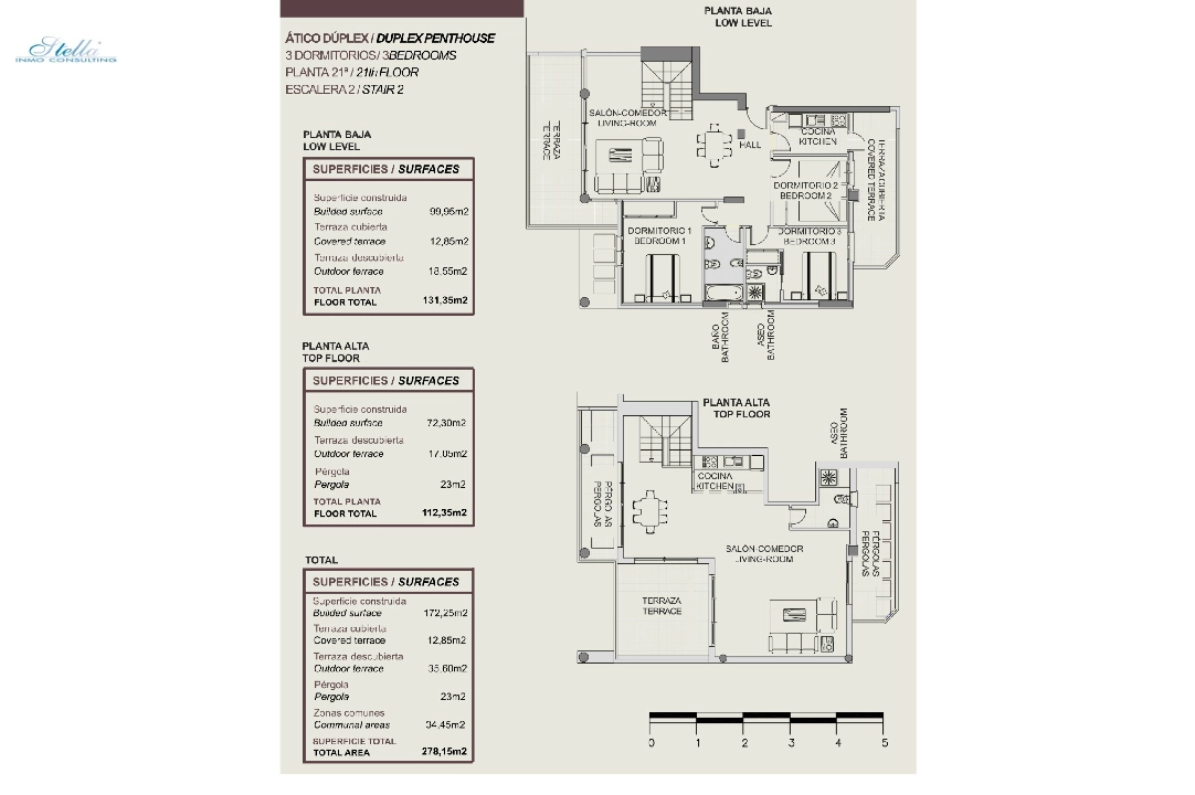 пентхаус in Calpe на продажу, жилая площадь 207 м², год постройки 2006, + KLIMA, aircondition, 3 спальни, 3 ванная, pool, ref.: BI-CA.A-024-17