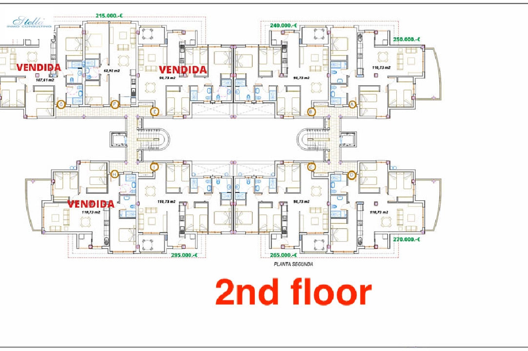 квартира in Vilajoyosa(Urb. Paraiso) на продажу, жилая площадь 63 м², aircondition, поверхности суши 63 м², 2 спальни, 1 ванная, pool, ref.: BP-7019VIL-18