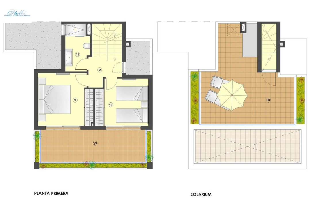 двухквартирный дом in San Juan de los Terreros на продажу, жилая площадь 228 м², состояние Совершенно Новый, aircondition, поверхности суши 251 м², 2 спальни, 2 ванная, ref.: HA-STN-150-D02-10