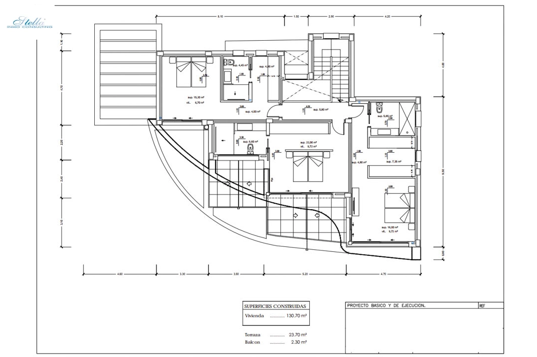 вилла in Calpe(Ortenbach) на продажу, жилая площадь 604 м², aircondition, поверхности суши 880 м², 4 спальни, 4 ванная, ref.: BP-7027CAL-4