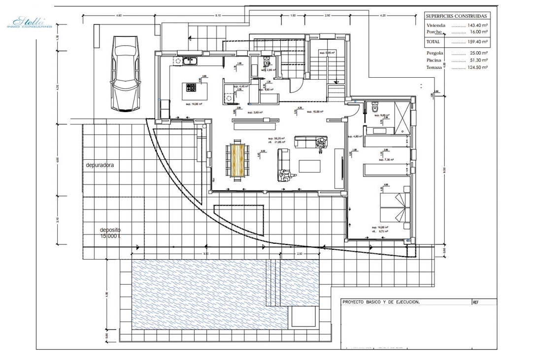 вилла in Calpe(Ortenbach) на продажу, жилая площадь 604 м², aircondition, поверхности суши 880 м², 4 спальни, 4 ванная, ref.: BP-7027CAL-5