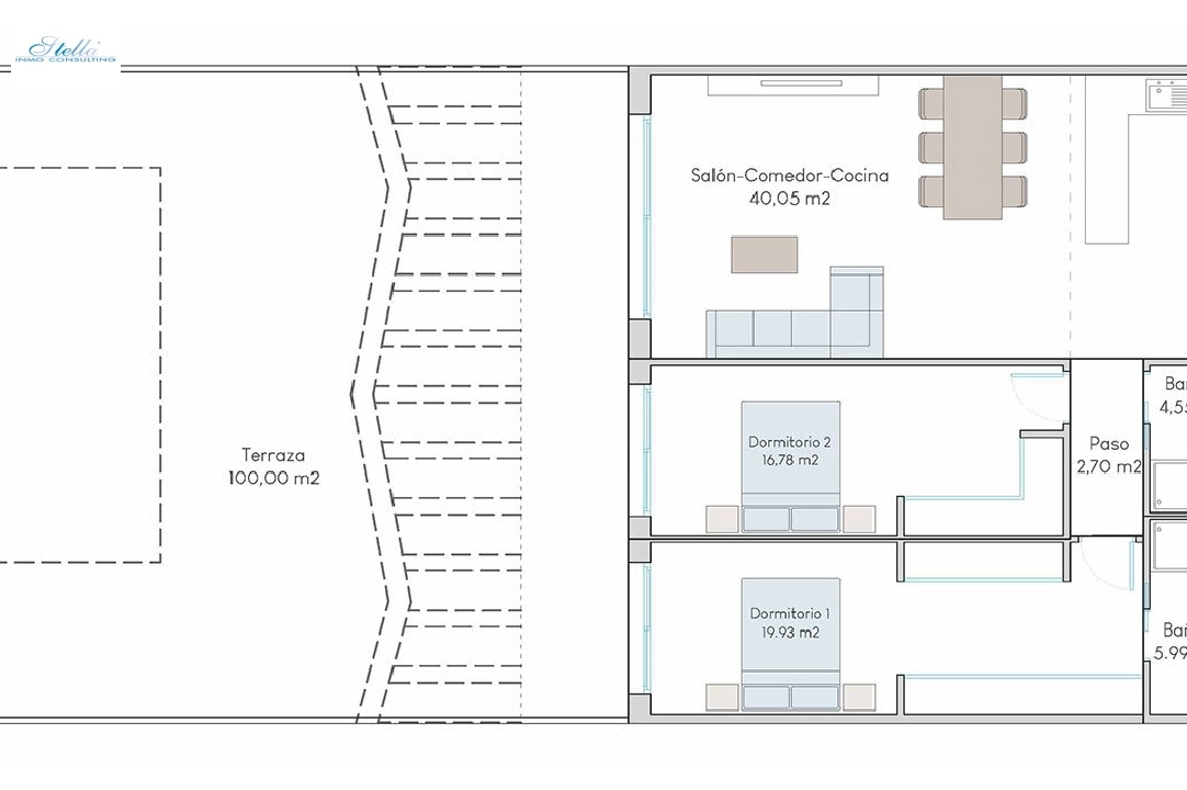квартира на первом этаже in Finestrat на продажу, жилая площадь 190 м², состояние Совершенно Новый, 2 спальни, 2 ванная, pool, ref.: HA-FIN-313-A01-10