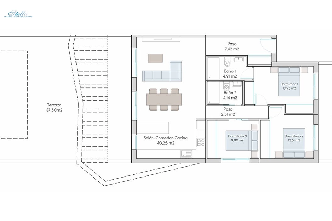 квартира на первом этаже in Finestrat на продажу, жилая площадь 202 м², состояние Совершенно Новый, 3 спальни, 2 ванная, pool, ref.: HA-FIN-313-A03-10