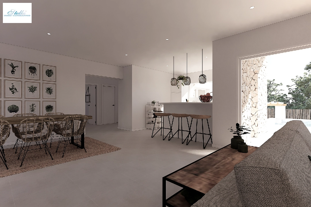 вилла in Moraira(Pinar del Advocat) на продажу, жилая площадь 190 м², aircondition, поверхности суши 800 м², 4 спальни, 4 ванная, pool, ref.: CA-H-1703-AMB-5