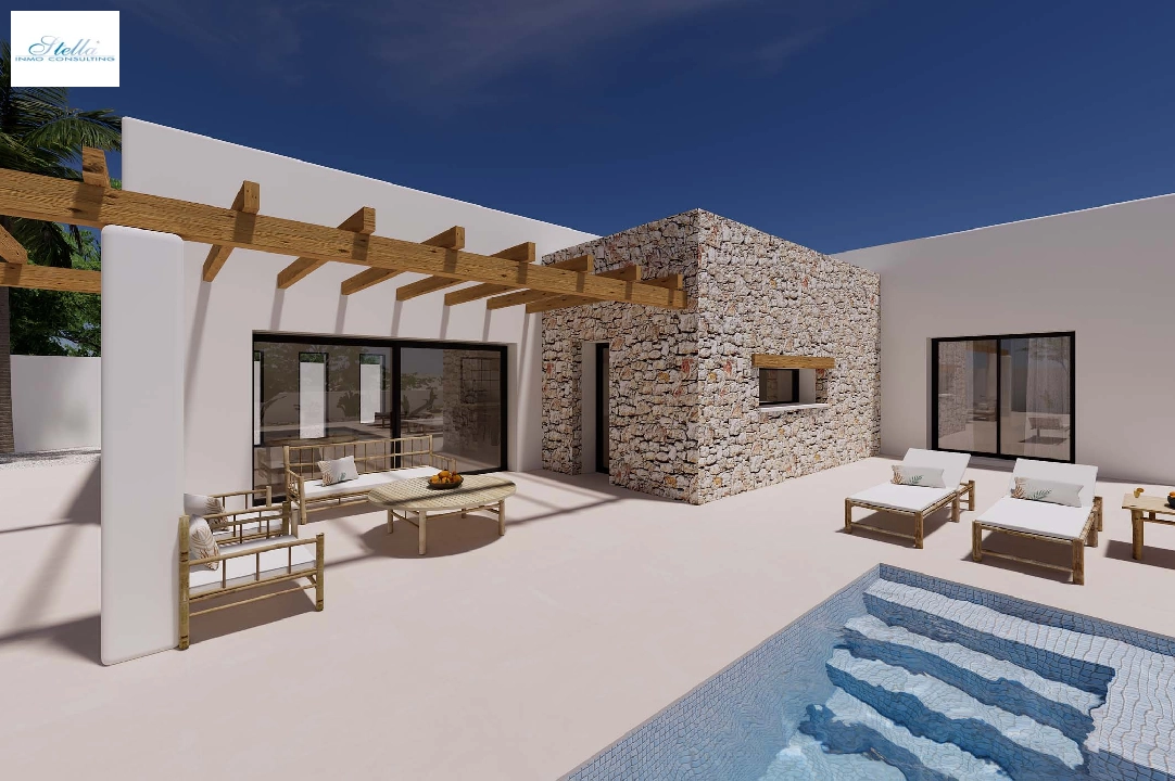 вилла in Moraira(Pinar del Advocat) на продажу, жилая площадь 196 м², aircondition, поверхности суши 800 м², 4 спальни, 3 ванная, pool, ref.: CA-H-1705-AMB-2