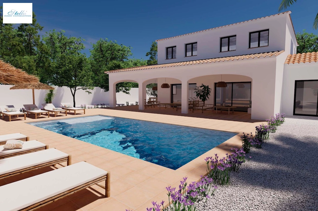 вилла in Moraira(Pinar del Advocat) на продажу, жилая площадь 248 м², aircondition, поверхности суши 1050 м², 4 спальни, 4 ванная, pool, ref.: CA-H-1712-AMB-1