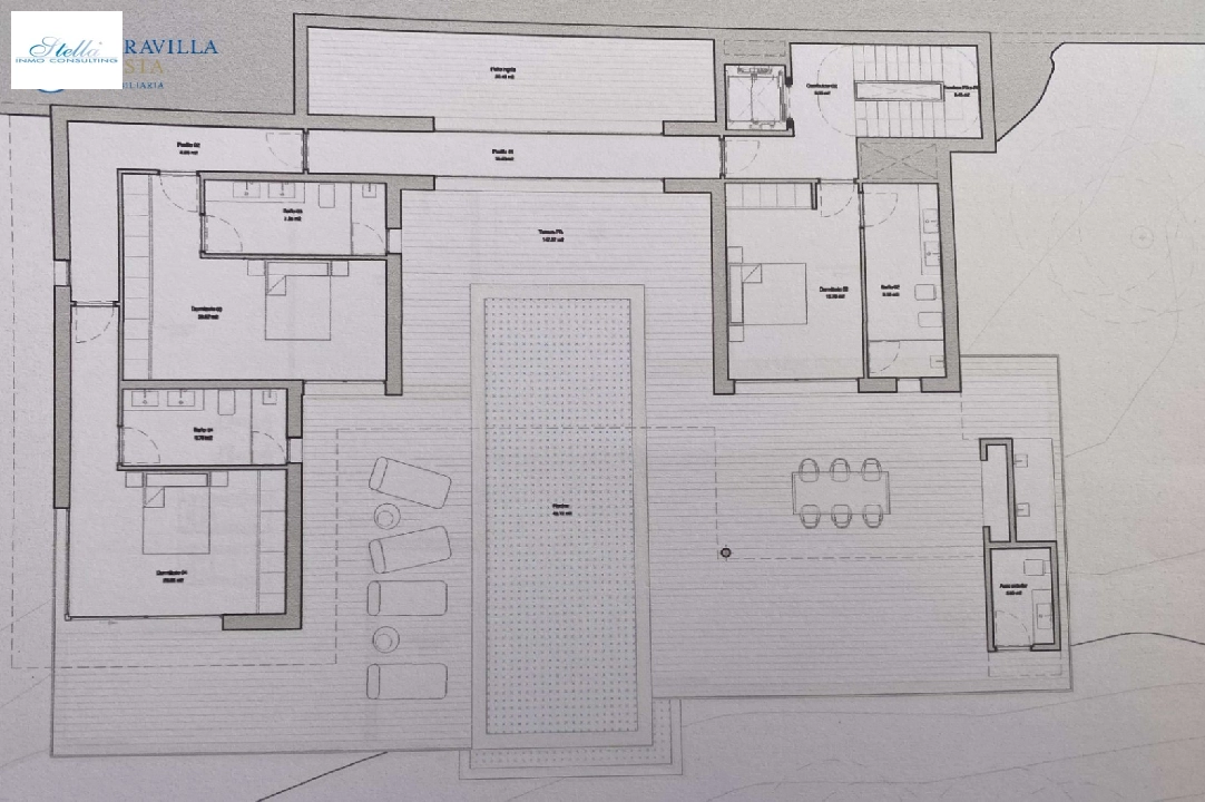 вилла in Calpe на продажу, жилая площадь 453 м², год постройки 2023, aircondition, поверхности суши 1013 м², 4 спальни, 4 ванная, pool, ref.: MV-2506-11