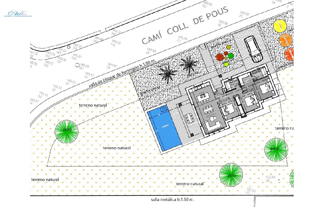 вилла in Denia(Marquesa 4) на продажу, жилая площадь 120 м², год постройки 2025, состояние Как новый, + Центральное Отопление, aircondition, поверхности суши 1085 м², 3 спальни, 2 ванная, pool, ref.: UM-UV-HEBE-16