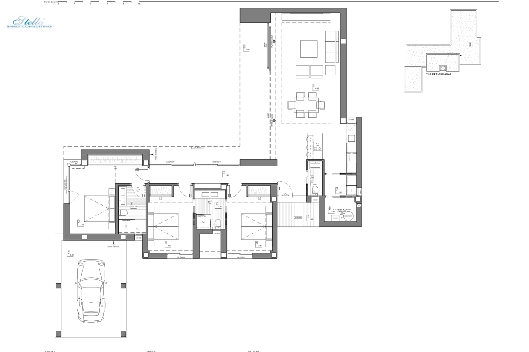 вилла in Benitachell(Cumbre del Sol) на продажу, жилая площадь 193 м², aircondition, поверхности суши 956 м², 3 спальни, 3 ванная, pool, ref.: BP-4341BELL-13