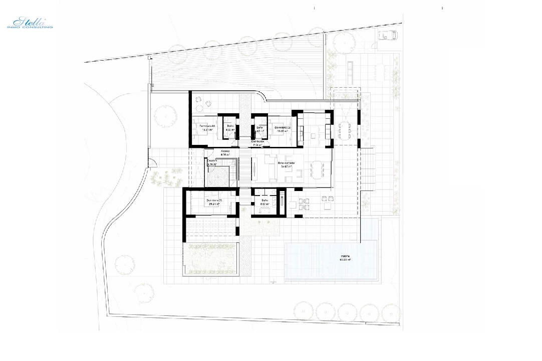 вилла in Orihuela Costa на продажу, жилая площадь 329 м², состояние Совершенно Новый, + fussboden, aircondition, поверхности суши 1094 м², 3 спальни, 3 ванная, pool, ref.: HA-OCN-148-E01-17