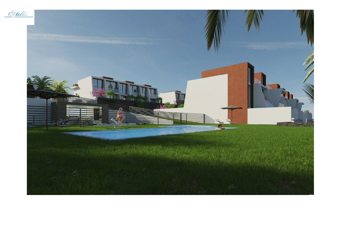 таунхаус in Calpe(Marisol Park) на продажу, жилая площадь 106 м², aircondition, поверхности суши 138 м², 3 спальни, 2 ванная, pool, ref.: CA-B-1687-AMB-1