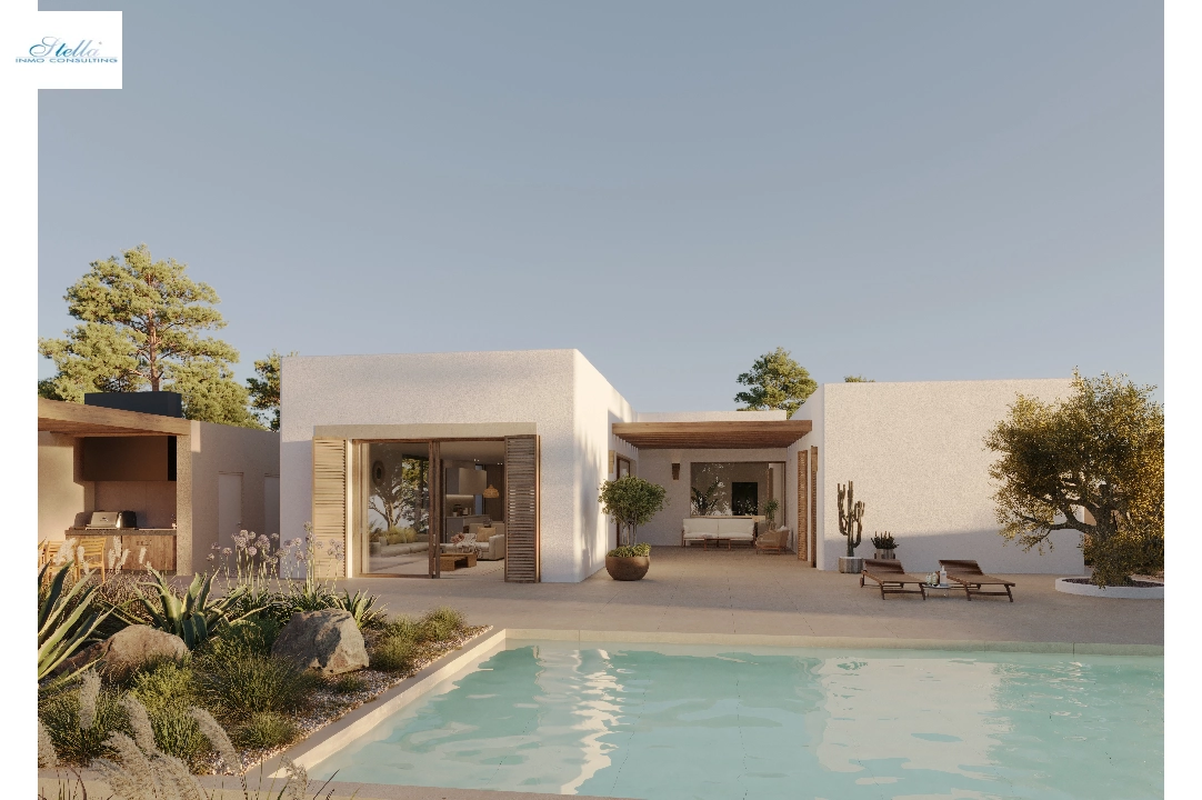 вилла in Moraira(Solpark) на продажу, жилая площадь 214 м², aircondition, поверхности суши 985 м², 4 спальни, 3 ванная, pool, ref.: CA-H-1748-AMB-1