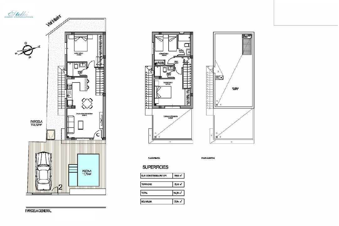 вилла in Torrevieja на продажу, жилая площадь 113 м², состояние Совершенно Новый, поверхности суши 114 м², 3 спальни, 3 ванная, pool, ref.: HA-TON-176-E02-30