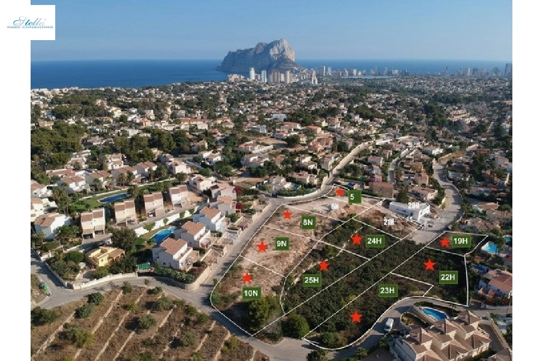 участок под строительство жилья in Calpe(Gran Sol) на продажу, поверхности суши 4322 м², ref.: CA-G-1759-AMB-1