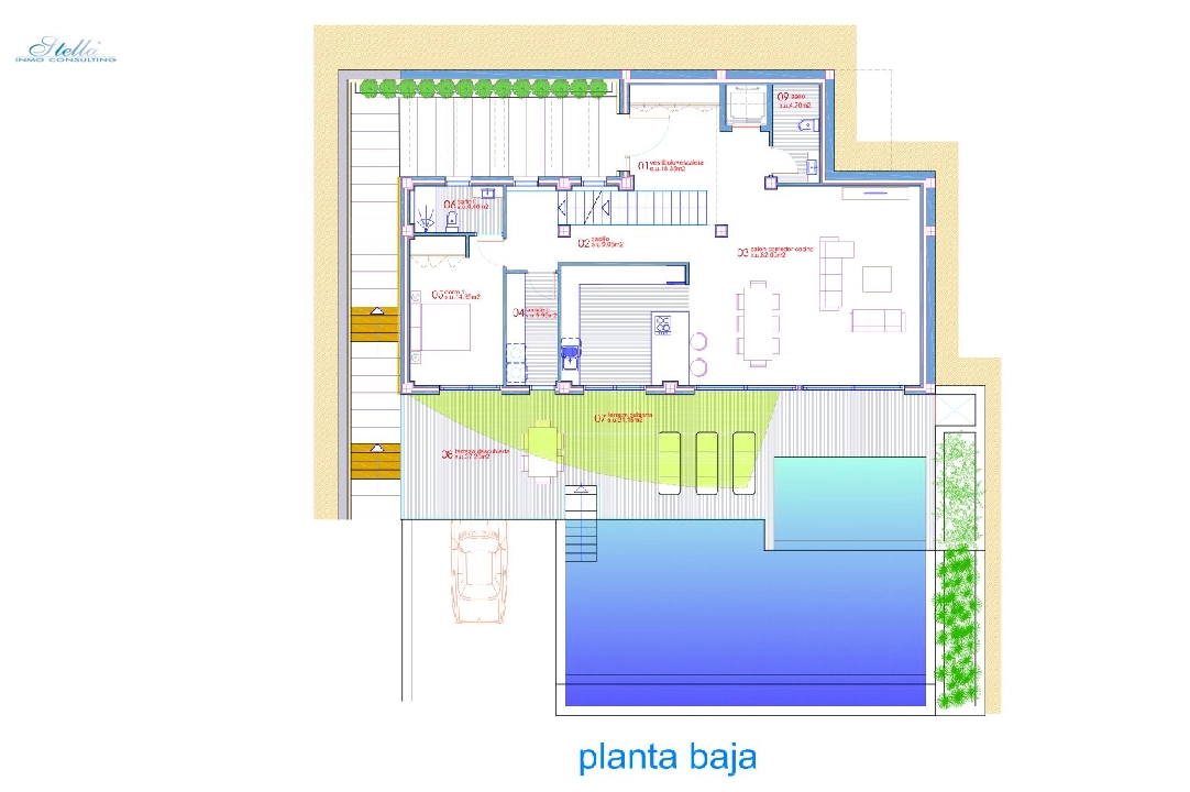 вилла in Altea на продажу, жилая площадь 540 м², год постройки 2024, aircondition, поверхности суши 1270 м², 4 спальни, 4 ванная, pool, ref.: BI-AL.H-031-22