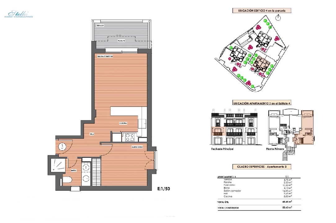 квартира in Denia(Denia) на продажу, жилая площадь 54 м², aircondition, 1 спальни, 1 ванная, pool, ref.: CA-A-1761-AMBI-3