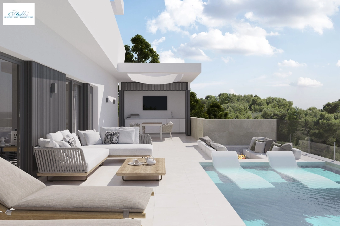 вилла in Moraira(Paichi) на продажу, жилая площадь 282 м², aircondition, поверхности суши 450 м², 4 спальни, 4 ванная, ref.: BP-4372MOR-3