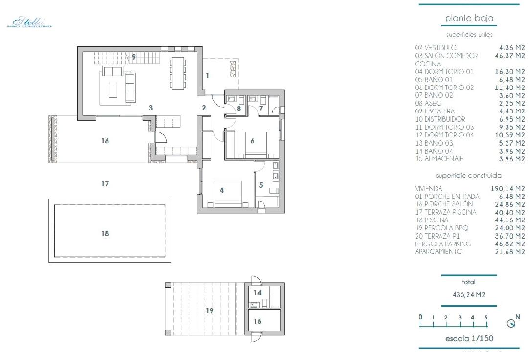 вилла in Moraira на продажу, жилая площадь 190 м², aircondition, поверхности суши 800 м², 4 спальни, 4 ванная, pool, ref.: BI-MT.H-792-11