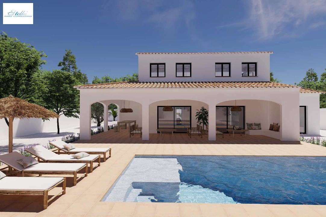 вилла in Moraira на продажу, жилая площадь 248 м², aircondition, поверхности суши 800 м², 4 спальни, 5 ванная, pool, ref.: BI-MT.H-795-1