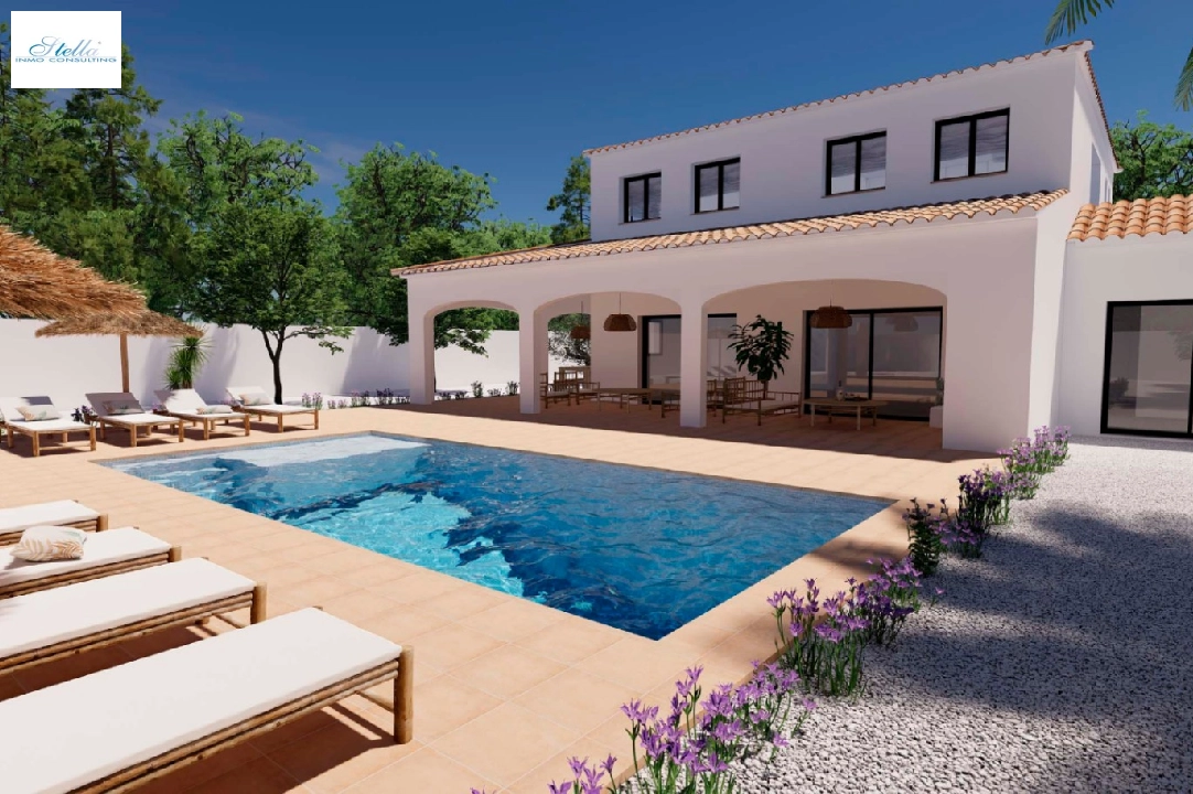 вилла in Moraira на продажу, жилая площадь 248 м², aircondition, поверхности суши 800 м², 4 спальни, 5 ванная, pool, ref.: BI-MT.H-795-9