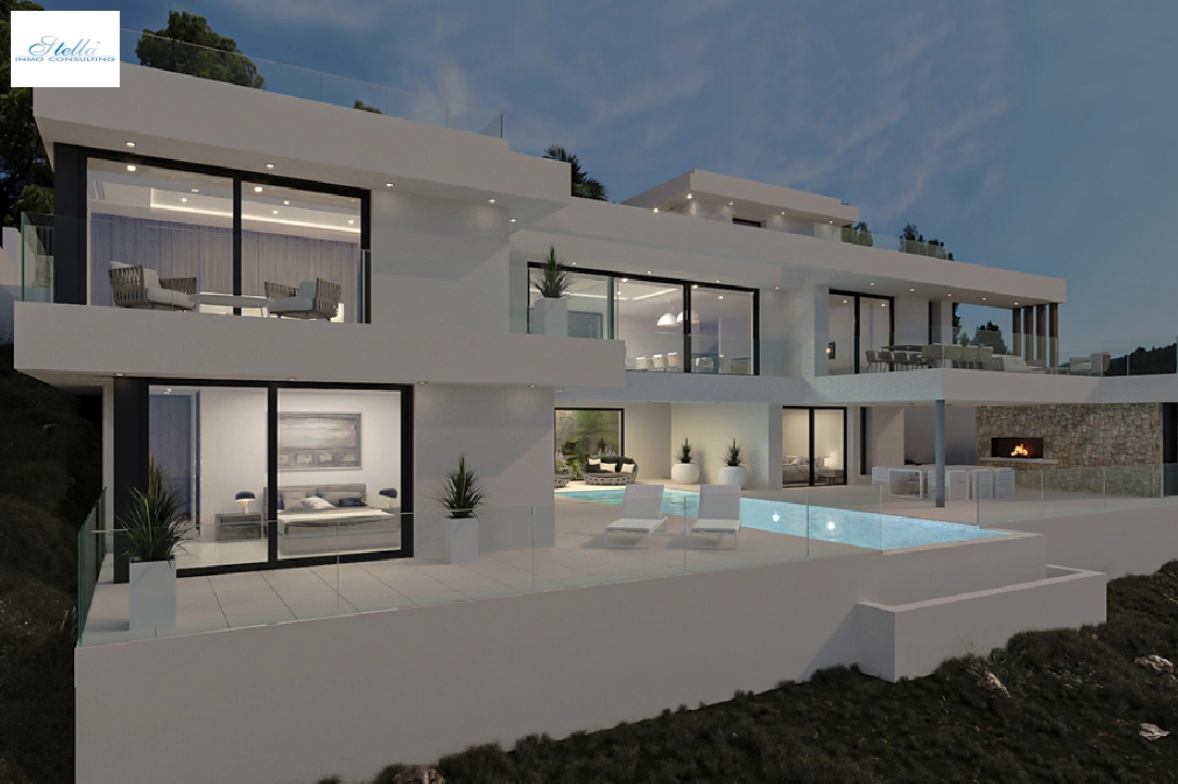 вилла in Calpe(Partida Empedrola) на продажу, жилая площадь 453 м², aircondition, поверхности суши 1013 м², 4 спальни, 5 ванная, ref.: BP-4308CAL-3