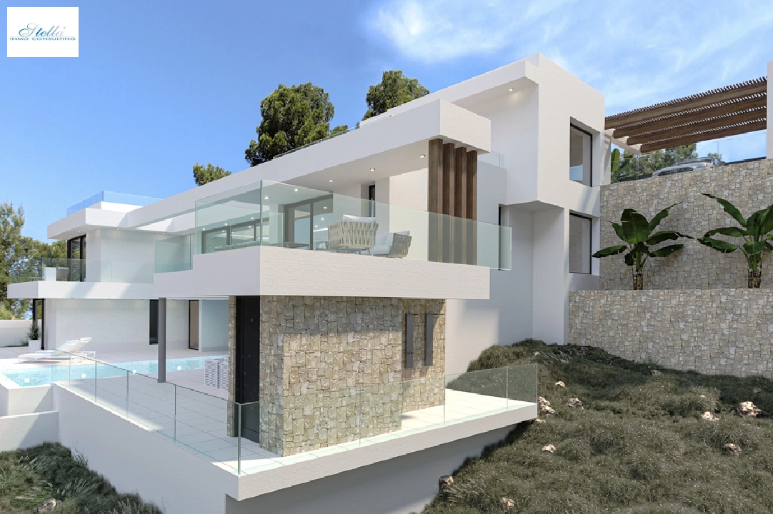 вилла in Calpe(Partida Empedrola) на продажу, жилая площадь 453 м², aircondition, поверхности суши 1013 м², 4 спальни, 5 ванная, ref.: BP-4308CAL-5