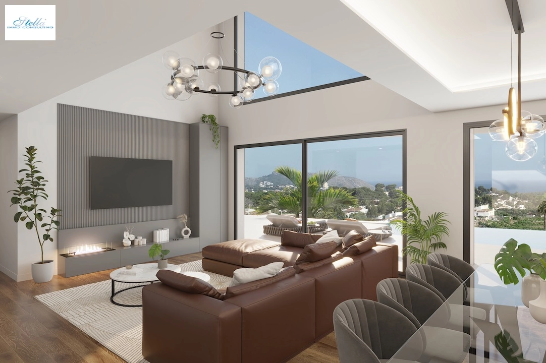 вилла in Moraira(La Sabatera) на продажу, жилая площадь 185 м², aircondition, поверхности суши 801 м², 4 спальни, 4 ванная, pool, ref.: CA-H-1786-AMB-4