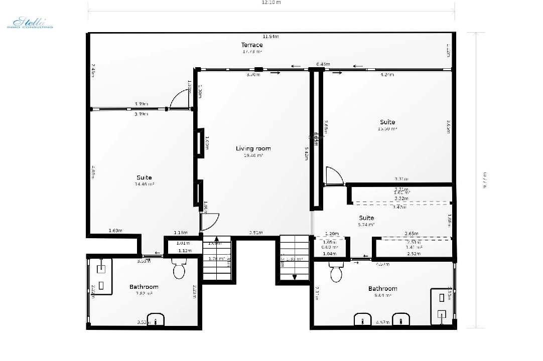 вилла in Altea(Mascarat) на продажу, жилая площадь 296 м², aircondition, поверхности суши 823 м², 2 спальни, 2 ванная, pool, ref.: COB-3319-10535-25