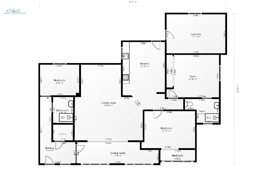 вилла in Calpe(Pla roig) на продажу, жилая площадь 145 м², aircondition, поверхности суши 800 м², 3 спальни, 2 ванная, pool, ref.: COB-3377-10535-48