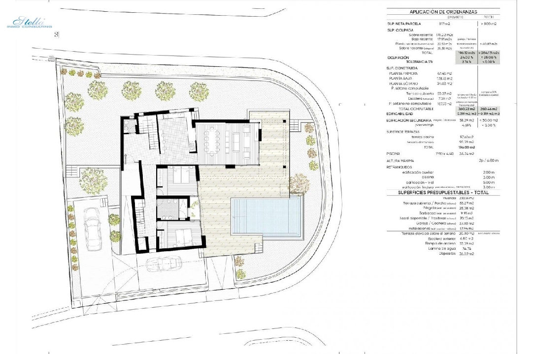 вилла in Moraira на продажу, жилая площадь 415 м², год постройки 2016, aircondition, поверхности суши 817 м², 3 спальни, 2 ванная, pool, ref.: AM-10898DA-18