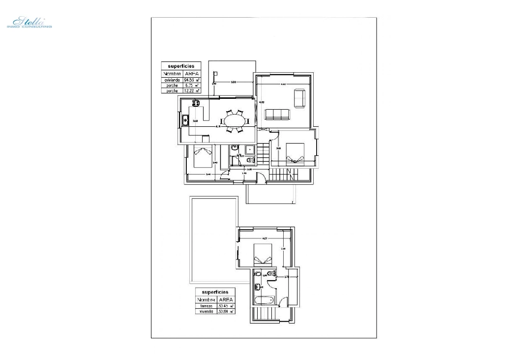 вилла in Pedreguer на продажу, жилая площадь 125 м², год постройки 2025, aircondition, поверхности суши 725 м², 3 спальни, 2 ванная, pool, ref.: AM-11103DA-4