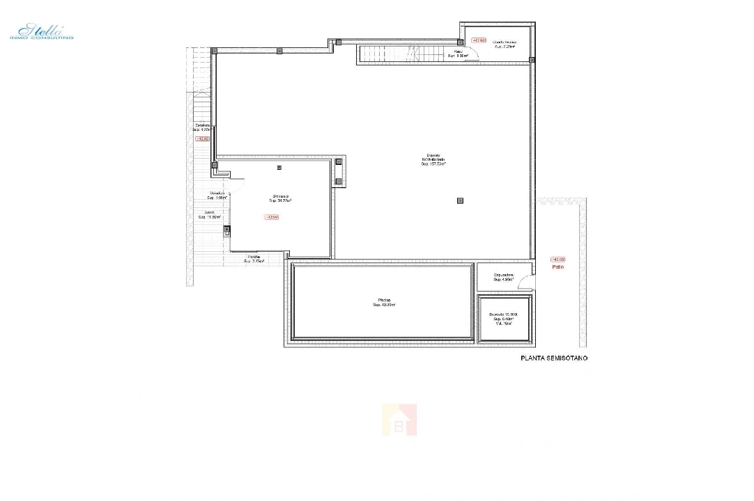 вилла in Moraira на продажу, жилая площадь 434 м², год постройки 2019, aircondition, поверхности суши 800 м², 4 спальни, 3 ванная, pool, ref.: AM-11856DA-6