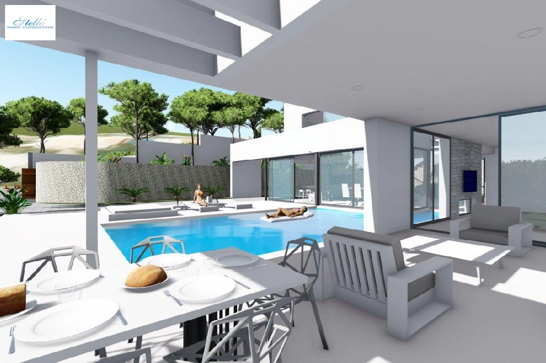 вилла in Calpe на продажу, жилая площадь 370 м², год постройки 2019, aircondition, поверхности суши 1252 м², 4 спальни, 4 ванная, pool, ref.: AM-11348DA-4