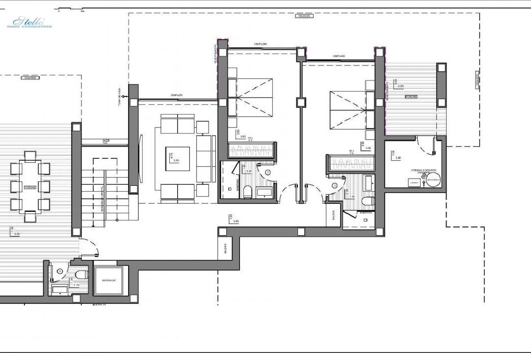 вилла in Benitachell на продажу, жилая площадь 693 м², год постройки 2022, aircondition, поверхности суши 1158 м², 3 спальни, 5 ванная, pool, ref.: AM-11651DA-7