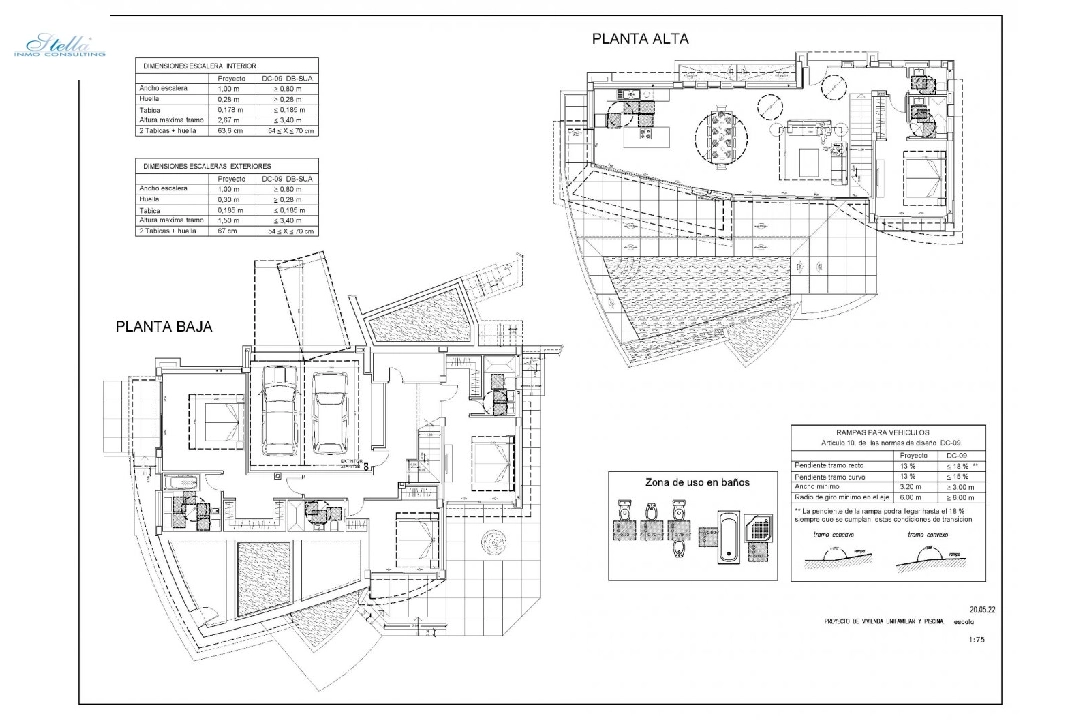 вилла in Calpe на продажу, жилая площадь 273 м², год постройки 2022, aircondition, поверхности суши 805 м², 4 спальни, 4 ванная, pool, ref.: AM-11772DA-19