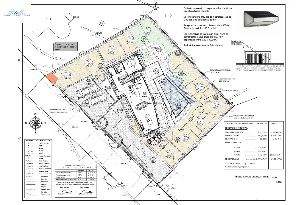 вилла in Calpe на продажу, жилая площадь 273 м², год постройки 2022, aircondition, поверхности суши 805 м², 4 спальни, 4 ванная, pool, ref.: AM-11772DA-22