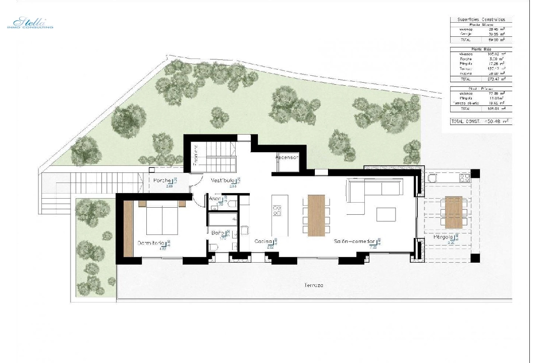 вилла in Benissa на продажу, жилая площадь 450 м², год постройки 2023, aircondition, поверхности суши 800 м², 3 спальни, 3 ванная, pool, ref.: AM-11844DR-6