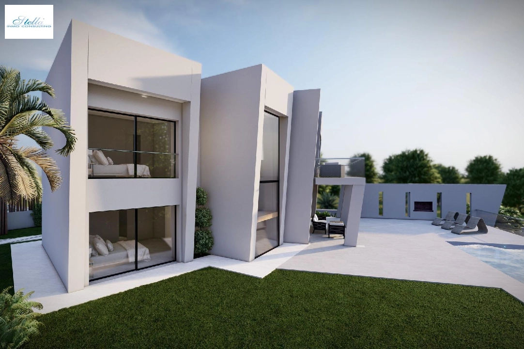 вилла in Moraira на продажу, жилая площадь 365 м², год постройки 2023, aircondition, поверхности суши 967 м², 4 спальни, 4 ванная, pool, ref.: AM-11867DA-11