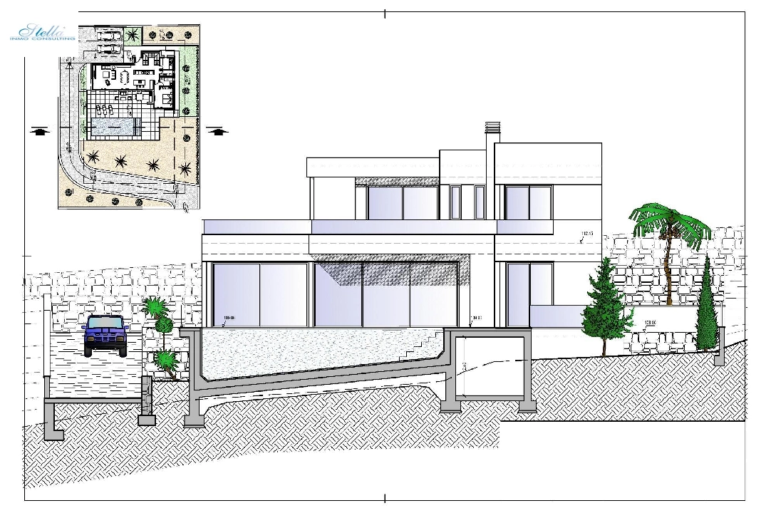 вилла in Calpe на продажу, жилая площадь 209 м², год постройки 2024, aircondition, поверхности суши 1000 м², 3 спальни, 3 ванная, pool, ref.: AM-11967DA-6