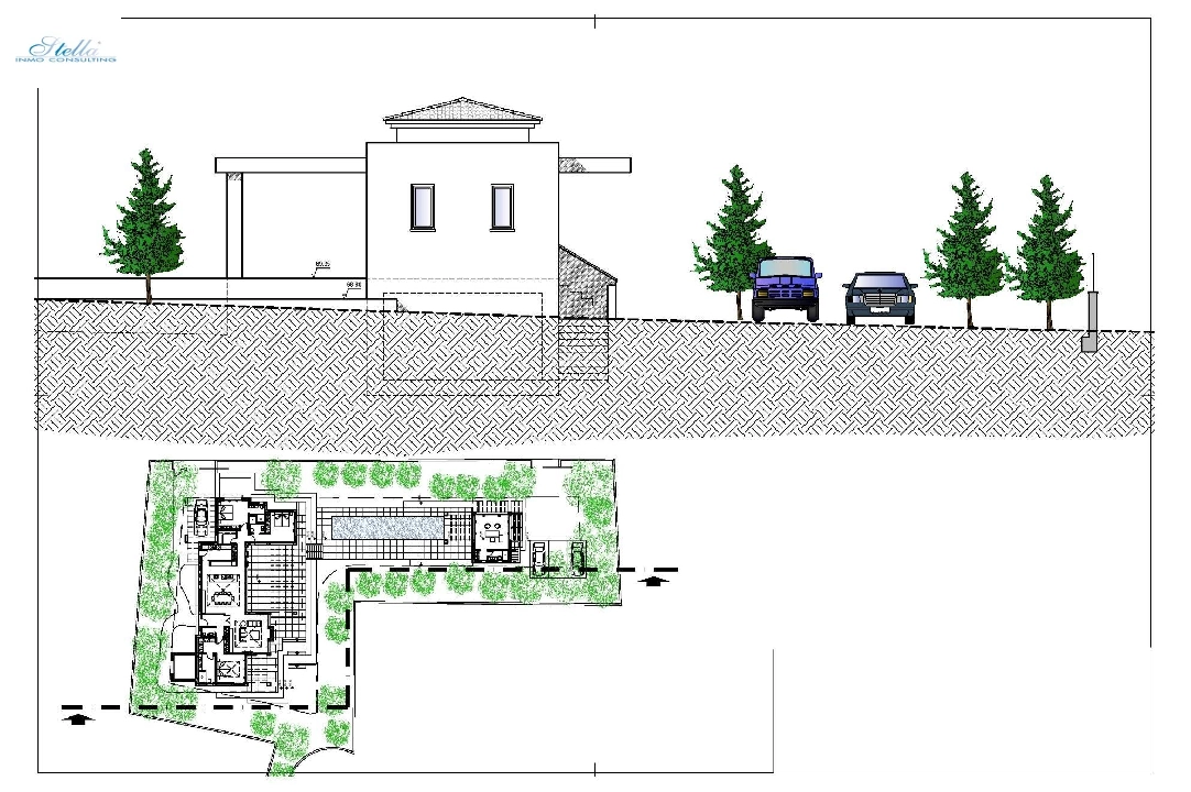 вилла in Javea на продажу, жилая площадь 420 м², год постройки 2023, aircondition, поверхности суши 1741 м², 4 спальни, 5 ванная, pool, ref.: AM-12003DA-7