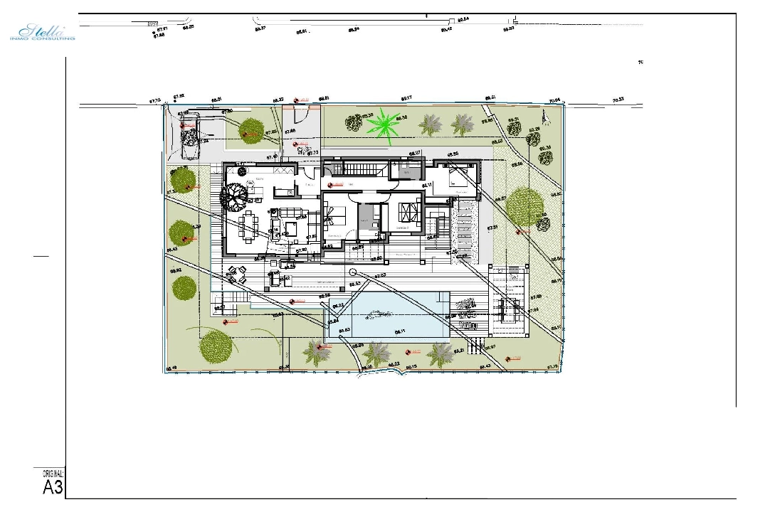 вилла in Moraira на продажу, жилая площадь 261 м², год постройки 2023, aircondition, поверхности суши 810 м², 4 спальни, 3 ванная, pool, ref.: AM-12027DA-15