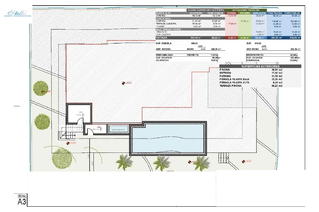 вилла in Moraira на продажу, жилая площадь 261 м², год постройки 2023, aircondition, поверхности суши 810 м², 4 спальни, 3 ванная, pool, ref.: AM-12027DA-17