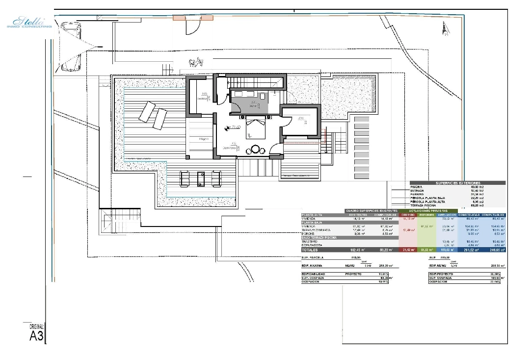 вилла in Moraira на продажу, жилая площадь 261 м², год постройки 2023, aircondition, поверхности суши 810 м², 4 спальни, 3 ванная, pool, ref.: AM-12027DA-21