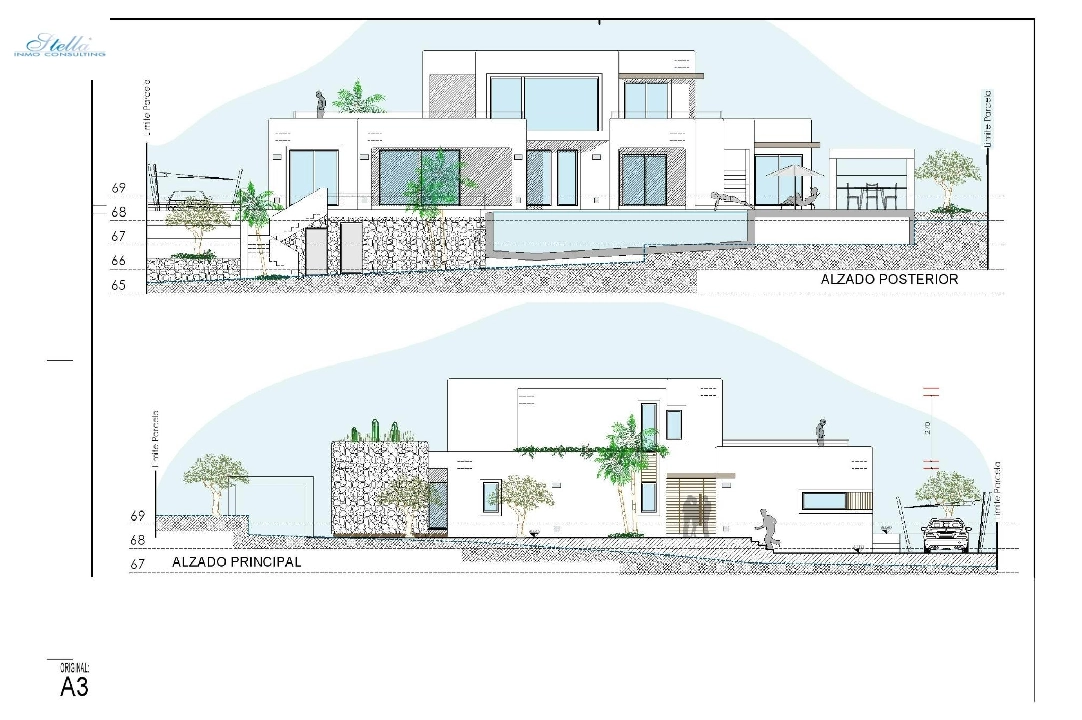 вилла in Moraira на продажу, жилая площадь 261 м², год постройки 2023, aircondition, поверхности суши 810 м², 4 спальни, 3 ванная, pool, ref.: AM-12027DA-23