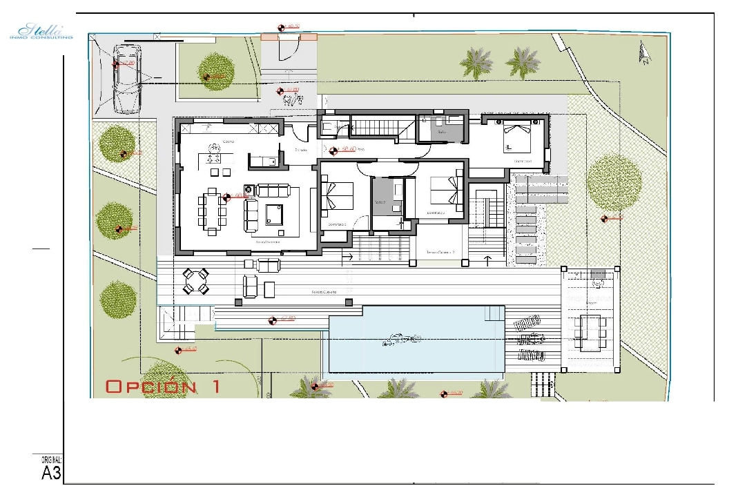 вилла in Moraira на продажу, жилая площадь 261 м², год постройки 2023, aircondition, поверхности суши 810 м², 4 спальни, 3 ванная, pool, ref.: AM-12027DA-25