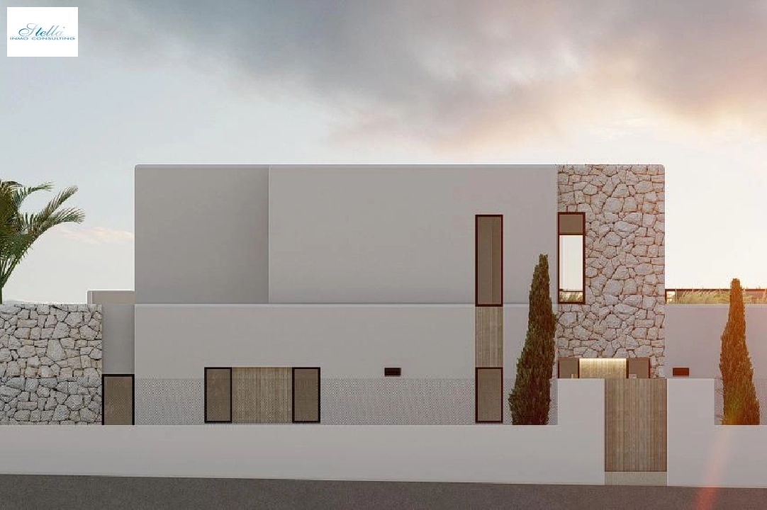 вилла in Moraira на продажу, жилая площадь 261 м², год постройки 2023, aircondition, поверхности суши 810 м², 4 спальни, 3 ванная, pool, ref.: AM-12027DA-3